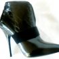 NEW PATENT LEATHER SEXY ANKLE BLACK BOOTS 8