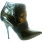 NEW PATENT LEATHER SEXY ANKLE BLACK BOOTS 8