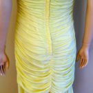 NWT BCBG MAXAZRIA  LIGHT CHARTRE DRAPED MINI DRESS L