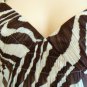 NEW BCBG TIGER STRIPED COCOA SILK HALTER GOWN DRESS 2