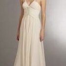 NEW BCBG MAXAZRIA WHISPER PLEATED CHIFFON V-NECK GOWN 4