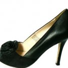 $350+ NEW 100% RAMONA BLACK LEATHER ITALIAN SHOES HEELS PUMPS 8, 9