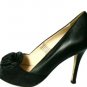 $350+ NEW 100% RAMONA BLACK LEATHER ITALIAN SHOES HEELS PUMPS 8, 9