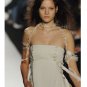 NWT BCBG MAXAZRIA RUNWAY COLLECTION SILK PLAID TAFFETA WHISPER WHITE MINI DRESS