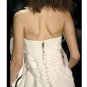 NWT BCBG MAXAZRIA RUNWAY COLLECTION SILK PLAID TAFFETA WHISPER WHITE MINI DRESS