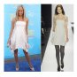 NWT BCBG MAXAZRIA RUNWAY COLLECTION SILK PLAID TAFFETA WHISPER WHITE MINI DRESS