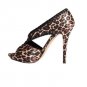 New Betsey Johnson Animal Print Satin 'Walter' Pump