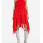 NWT BCBG MAXAZRIA RUNWAY TABATHA FLAME RED SILK STRAPLESS DRESS