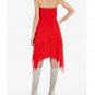 NWT BCBG MAXAZRIA RUNWAY TABATHA FLAME RED SILK STRAPLESS DRESS
