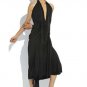 NWT BCBG MAX AZRIA RUNWAY FULL LENGTH OPEN BACK DARK TEAL DRAPED DRESS XS