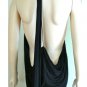 NWT BCBG MAX AZRIA RUNWAY FULL LENGTH OPEN BACK DARK TEAL DRAPED DRESS XS