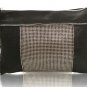 J DAUPHINS 'PEOPLE ARE STRANGE' BLACK NAPA LEATHER SILVER CLUTCH HANDBAG