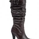 BRAND NEW ALDO KNEE HIGH BLACK LEATHER BOOTS 8