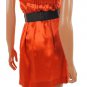 NWT BCBG MAXAZRIA DRAPED STRAPLESS DRESS BRIGHT ORANGE SZ S