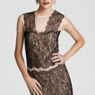 NWT BCBG MAXAZRIA ORGANZA LACE SHEAT SLEEVELESS ROMANTIC DRESS