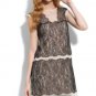 NWT BCBG MAXAZRIA ORGANZA LACE SHEAT SLEEVELESS ROMANTIC DRESS