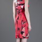 $1K MARY KATRANTZOU RED CRASH PRINT JERSEY DRESS 2012 SUMMER S