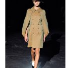 $2.3 AUTH JUNYA WATANABE COMME DES GARÇONS BLACK TRENCH COAT BOXY CAPE SLEEVES S, M