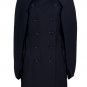 $2.3 AUTH JUNYA WATANABE COMME DES GAR&Atilde;�ONS BLACK TRENCH COAT BOXY CAPE SLEEVES S, M