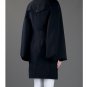 $2.3 AUTH JUNYA WATANABE COMME DES GARÇONS BLACK TRENCH COAT BOXY CAPE SLEEVES S, M