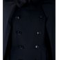 $2.3 AUTH JUNYA WATANABE COMME DES GARÇONS BLACK TRENCH COAT BOXY CAPE SLEEVES S, M