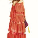 NWT BCBG MAXAZRIA RUNWAY VALENTINA DRESS BRIGHT POPPY SZ S CKC6Q029-6S8