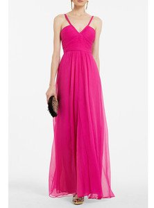 NEW BCBG MAXAZRIA HALL FULL LENGTH FUCHSIA GOWN DRESS 2, 4, 6, 8 CKO6R168-B6K