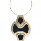 NEW ELEGANT BCBG MAX AZRIA TRIBAL PLATE NECKLACE BLACK JSSJC712-001