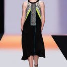 NEW BCBG MAXAZRIA RUNWAY EZMI COLOR-BLOCKED SILK DRESS S PMX6R732-001