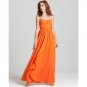 NEW BCBG MAX AZRIA AMBER ORANGE MELON STRAPLESS EVENING GOWN DRESS sz 10