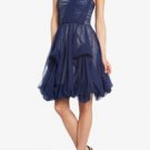 NEW BCBG MAX AZRIA ROE DARK COBALT ONE SHOULDER DRESS 2, 4, 12