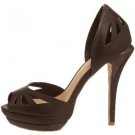 NEW L.A.M.B. LEATHER QUINCY OPEN TOE PUMP SHOE 9.5