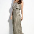 NWT BCBG MAXAZRIA MATEO STRAPLESS PLEATED SATEEN DRESS M