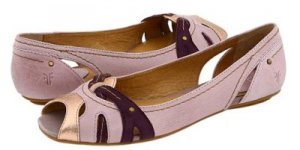 BRAND NEW FRYE KATE W0VEN PEEP TOE SHOES FLATS 6