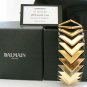 AUTH BALMAIN RUNWAY GRETA SMALL BLACK NAPA LEATHER CUFF BRACELET