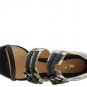 NEW SEXY L.A.M.B. FIESTY SNAKE LEATHER WEDGE SHOE 7.5