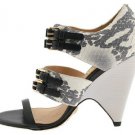NEW SEXY L.A.M.B. FIESTY SNAKE LEATHER WEDGE SHOE 7.5