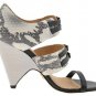 NEW SEXY L.A.M.B. FIESTY SNAKE LEATHER WEDGE SHOE 7.5