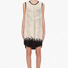 AUTH NWT 3.1 PHILLIP LIM CHEVRON BEADED SILK SHIFT DRESS US 8