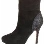 NEW ELEGANT SEXY BETSEY JOHNSON NIOBE BLACK SUEDE THIGH HIGH BOOT 5.5