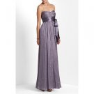 NEW BCBG MAX AZRIA ALICIA PLEATED SILK EVENING FULL LENGTH DRESS GOWN LUB6D989