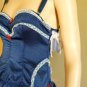 NEW WITH TAGS BLUSH BUSTIER POLCA DOT BLUE CORSET M