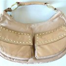 NEW KENNETH COLE REACTION LEATHER BEIGE HOBO BAG PURSE