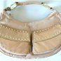 NEW KENNETH COLE REACTION LEATHER BEIGE HOBO BAG PURSE