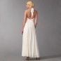 NWT BEADED BCBG MAX AZRIA GODDESS WHITE HALTER GOWN S