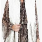 NEW BCBG MAXAZRIA ADLER GARDENIA FAUX RABBIT GILET VEST LBB8B764