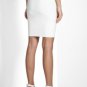 NWT BCBG MAXAZRIA TEXTURED WHITE PANEL POWER SKIRT XS
