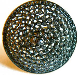 NEW BCBG MAXAZRIA OVERSIZED PAVE DISK RHINESTONE RING 6