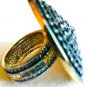 NEW BCBG MAXAZRIA OVERSIZED PAVE DISK RHINESTONE RING 6