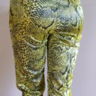 Moschino Snake Print Yellow Straight Leg Jeans Pants 4